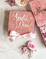 RING BEARER BOXES & PILLOWS Velvet ring box for wedding ceremony Personalised wedding Ring box • Blush Pink Golden velvet Wedding Ring Box for ceremony ceremony velvet, Boho Glam Wedding Ring Boxes his hers, Luxury Velvet Ring box double Custom Colors10