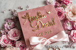 RING BEARER BOXES & PILLOWS Velvet ring box for wedding ceremony Personalised wedding Ring box • Blush Pink Golden velvet Wedding Ring Box for ceremony ceremony velvet, Boho Glam Wedding Ring Boxes his hers, Luxury Velvet Ring box double Custom Colors10