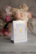 TABLE DECOR SIGNS glitter Luxury Gold Arabic Wedding Table Numbers, Glamour Golden Shine Wedding Table Cards, Elegant Handmade Wedding Décor, Glitter Modern Minimalist Wedding Stationery4