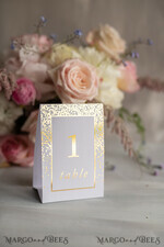 TABLE DECOR SIGNS glitter Luxury Gold Arabic Wedding Table Numbers, Glamour Golden Shine Wedding Table Cards, Elegant Handmade Wedding Décor, Glitter Modern Minimalist Wedding Stationery4