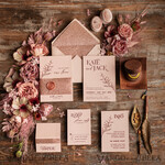 HOCHZEITS EINLADUNGEN Moderne Einladungen Florale Karten Rose Gold Glitter Hochzeitskarten, Blush Pink Hochzeitskarten-Set • Luxus Hochzeitskarten-Set • Minimalistische Hochzeitsstationery5