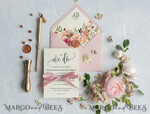 HOCHZEITS EINLADUNGEN Moderne Einladungen Florale Karten Rosa Hochzeitskarten, florale Hochzeitskarten, florale Hochzeitspapeterie, florale Hochzeitsaccessoires, rosa Umschlag, rosa Band, rosa Schleife, Kalligrafie, Wir sagen Ja Hochzeitskarten, ecru Hochzeitskarten, Pfingstrosen Hochzeitskarten, ecru Hochzeitspapeterie, Pfingstrosen, Frühlingsblumen, Frühlingshochzeitskarten, Blätter, moderne Hochzeitskarten, Frühlingshochzeit, romantische Hochzeitskarten, Aquarell Hochzeitskarten, Aquarell.10