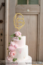 CAKE TOPPER gold topper, gold cake topper4
