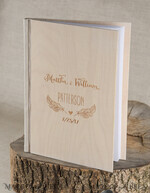HOCHZEITS-GÄSTEBÜCHER Rustikales Holzgraviertes Fotoalbum Holz Hochzeitsalbum Boho Fotokabinenbuch4