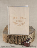 HOCHZEITS-GÄSTEBÜCHER Rustikales Holzgraviertes Fotoalbum Holz Hochzeitsalbum Boho Fotokabinenbuch4