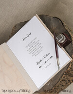 HOCHZEITS-GÄSTEBÜCHER Rustikales Holzgraviertes Fotoalbum Holz Hochzeitsalbum Boho Fotokabine Buch3