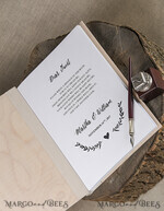 HOCHZEITS-GÄSTEBÜCHER Rustikales Holzgraviertes Fotoalbum Holz Hochzeitsalbum Boho Fotokabine Buch6