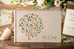 WEDDING GUEST BOOKS Rustic Wooden Engraved PhotoAlbum Wood Wedding Album Boho Photo Booth Book5