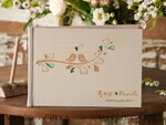 WEDDING GUEST BOOKS Rustic Wooden Engraved PhotoAlbum Custom Wedding Guestbook, Rustic Instant Photo Book  Wood Wedding Photo Guestbook6