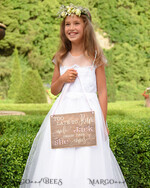 BLUMENMÄDCHEN / SEITENJUNGE SCHILDER rustikal Personalisierte Holz-Hochzeitsbeschilderung, Holzschild für den Seitenjungen, Holzgraviertes Schild für das Blumenmädchen, Schild für den Hochzeitstag des Blumenmädchens, rustikale Hochzeitsdekoration für das Blumenmädchen, Papa, hier kommt Mama, hier kommt die Braut.4