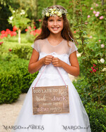 FLOWER GIRL / Page Boy SIGNS rustic Personalised wood wedding sign, Wooden Page boy sign, Wood Engraved flower girl sign, flower girl wedding day sign, rustic wedding decor for flower girl, daddy here comes mummy, here comes the bride5