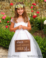FLOWER GIRL / Page Boy SIGNS rustic Personalised wood wedding sign, Wooden Page boy sign, Wood Engraved flower girl sign, flower girl wedding day sign, rustic wedding decor for flower girl, daddy here comes mummy, here comes the bride4