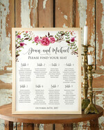 TABLE PLANS AND WEDDING WELCOME SIGNS watercolor 1