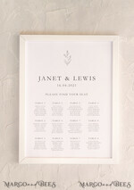 TABLE PLANS AND WEDDING WELCOME SIGNS rustic table plan1
