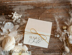 PLACE CARDS / TABLE CARDS Romantic Boho/ Botanical/ Floral Modern Wedding Place Cards with Metallic Gold Twine , Elegant Wedding Place Cards, Luxury Name Tags, Stunning Wedding Table Decor, Sophisticated Wedding Cards1