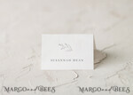 PLACE CARDS / TABLE CARDS Romantic Boho/ Botanical/ Floral Minimalistic White Floral Place Card, Wedding Place Cards, Elegant Name Tags, Boho Seating Table Decor, Luxury Table Place Cards, Simple Aesthetic Name Cards2