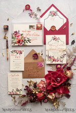 WEDDING INVITATIONS modern calligraphy / fine art Bespoke wedding invitation, unique calligraphy invites77