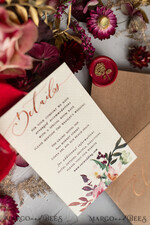 WEDDING INVITATIONS modern calligraphy / fine art Bespoke wedding invitation, unique calligraphy invites77