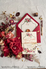 WEDDING INVITATIONS modern calligraphy / fine art Bespoke wedding invitation, unique calligraphy invites77