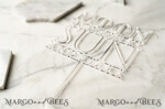 CAKE TOPPER Acrylic cake topper lasercut unique acrylic transparent 7