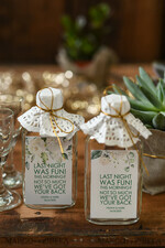 WEDDING FAVORS wedding hangover kits cute wedding favor cards, presonalized hangover kit1