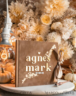 HOCHZEITS-GÄSTEBÜCHER Instax Sofortbildbuch Fall beige Gold Acryl Hochzeitsgäste Buch personalisiert, Tan Taupe Samt Sofortbildbuch Boho Elegant Instax Hochzeitsfoto Gästebuch, Erdtöne Acryl Instax Gästebuch Schild, Neutrales Samt Fotobuch.17