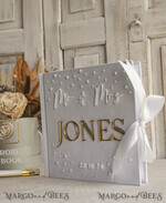 WEDDING GUEST BOOKS Instax Instant Photo Book Pearls White Gold Acrylic Wedding Guest Book Personalised and sign set, Velvet Beaded Instant Photo Book Boho Elegant Instax Wedding Photo Guestbook12