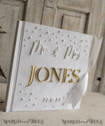 WEDDING GUEST BOOKS Instax Instant Photo Book Pearls White Gold Acrylic Wedding Guest Book Personalised and sign set, Velvet Beaded Instant Photo Book Boho Elegant Instax Wedding Photo Guestbook12