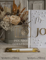 WEDDING GUEST BOOKS Instax Instant Photo Book Pearls White Gold Acrylic Wedding Guest Book Personalised and sign set, Velvet Beaded Instant Photo Book Boho Elegant Instax Wedding Photo Guestbook12