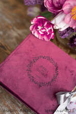 WEDDING GUEST BOOKS Instax Instant Photo Book Burgundy Velvet Presonalised Wedding Guest Book, velvet Personalized Wedding Album black pages , Luxury Velvet Photo Booth Book7