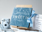 WEDDING GUEST BOOKS Instax Instant Photo Book Sweet 16 Guest Book Personalised, Velvet Instant Photo Book Boho Elegant Instax Sweet 16 Photo Guestbook17