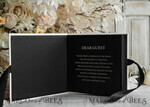 HOCHZEITS-GÄSTEBÜCHER Instax Sofortbildbuch Schwarz & Weiß Terrakotta Gold Acryl Hochzeitsgästebuch personalisiert & Unterschriften-Set, Samt elegantes Sofortfoto-Buch Boho Elegantes Instax Hochzeitsfoto-Gästebuch20
