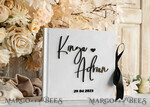 HOCHZEITS-GÄSTEBÜCHER Instax Sofortbildbuch Schwarz & Weiß Terrakotta Gold Acryl Hochzeitsgästebuch personalisiert & Unterschriften-Set, Samt elegantes Sofortfoto-Buch Boho Elegantes Instax Hochzeitsfoto-Gästebuch20