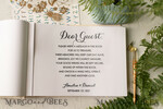 WEDDING GUEST BOOKS Instax Instant Photo Book Presonalised Rustic Wedding Guest Book, Wooden Personalized Wedding Album • Wood Engraved Photo Booth Book8