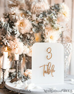 TABLE DECOR SIGNS Acrylic table decor Numbers Acrylic Frozen Table Numbers, Frosted Acrylic And Gold Sign, Gold Plexi Table Numbers, Luxury Wedding Table Decor, Wedding Signage Golden Mirror Table Numbers8