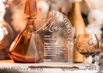 TABLE DECOR SIGNS Acrylic table decor Numbers Acrylic Arch Table menu, Clear Acrylic and gold Sign, Gold Plexi Table Numbers, Luxury Wedding Table Decor, Wedding Signage, 3D Gold wedding menu, Editable text14