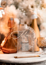 TABLE DECOR SIGNS Acrylic table decor Numbers Acrylic Arch Table menu, Clear Acrylic and gold Sign, Gold Plexi Table Numbers, Luxury Wedding Table Decor, Wedding Signage, 3D Gold wedding menu, Editable text14