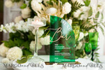 TABLE DECOR SIGNS Acrylic table decor Numbers Acrylic Half Arch Green Bar Menu, Transparent Acryl and gold Bar Menu, Greenery Gold Plexi Drink Bar Menu, Green Luxury Drink Bar Table Decor, Botanical Wedding14