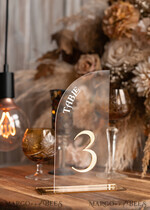 TABLE DECOR SIGNS Acrylic table decor Numbers Acrylic Arch Ombre Beige Table Numbers, Clear Acrylic and gold table numbers, Nude Taupe Gold Plexi Table Numbers, Tan Luxury Wedding Table Decor, Earthy Wedding Sign29