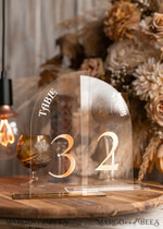 TABLE DECOR SIGNS Acrylic table decor Numbers Acrylic Arch Ombre Beige Table Numbers, Clear Acrylic and gold table numbers, Nude Taupe Gold Plexi Table Numbers, Tan Luxury Wedding Table Decor, Earthy Wedding Sign29