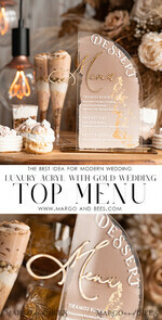 TABLE DECOR SIGNS Acrylic table decor Numbers Acrylic Arch Beige Ombre Dessert menu, Clear Acrylic gold Taupe Candy Bar Sign, Nude Gold Plexi Table Arch Menu, Luxury Beige Ombre Wedding Table Decor, Wedding Signage Golden mirror Dessert Menu19