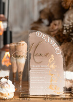 TABLE DECOR SIGNS Acrylic table decor Numbers Acrylic Arch Beige Ombre Dessert menu, Clear Acrylic gold Taupe Candy Bar Sign, Nude Gold Plexi Table Arch Menu, Luxury Beige Ombre Wedding Table Decor, Wedding Signage Golden mirror Dessert Menu19
