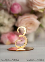 TABLE DECOR SIGNS Acrylic table decor Numbers Acrylic Table Numbers, Golden Mirror Acrylic and gold Sign, Gold Plexi Table Numbers, Luxury Wedding Table Decor, 3D Wedding Signage Golden mirror table numbers7