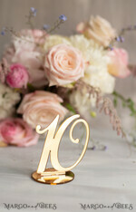 TABLE DECOR SIGNS Acrylic table decor Numbers Acrylic Table Numbers, Golden Mirror Acrylic and gold Sign, Gold Plexi Table Numbers, Luxury Wedding Table Decor, 3D Wedding Signage Golden mirror table numbers7