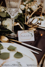 TABLE DECOR SIGNS Acrylic table decor Numbers Acrylic Gold Table Numbers, Mirror Acrylic and gold Sign, Gold Plexi Table Numbers, Luxury Wedding Table Decor, Wedding Signage Golden Eucalyptus, Editable Text3