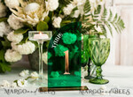TABLE DECOR SIGNS Acrylic table decor Numbers Acrylic Half Arch Green Table Numbers, Green Acrylic and gold table numbers, Emerald Green Gold Plexi Table Numbers,  Luxury Wedding Table Decor, Wedding Sign20