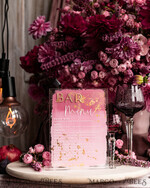TABLE DECOR SIGNS Acrylic table decor Numbers Acrylic Bar Menu, Mauve Ombre Clear Acryl and gold Sign, Gold Plexi card box sign, Luxury Wedding Table Decor, Wedding Signage Golden mirror sign, editable text42