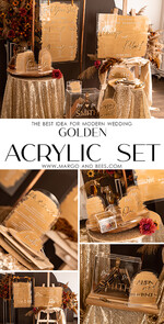 TABLE DECOR SIGNS Acrylic table decor Numbers Acrylic Arch Bar Menu, Clear Acrylic and gold Sign, Gold Plexi table signs, Luxury Wedding Table Decor, Wedding Signage Golden mirror cards sign, Editable text14