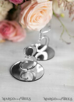 TABLE DECOR SIGNS Acrylic table decor Numbers Geometric heart Silver Acrylic Table Numbers, silver Acrylic and gold Sign, Mirror Plexi Table Numbers, Luxury Wedding Table Decor, Wedding Signage mirror table numbers 2