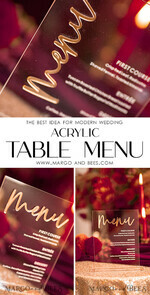 TABLE DECOR SIGNS Acrylic table decor Numbers Transparent Acrylic Modern Table Menu, Clear Acrylic And Gold Sign, Gold Plexi Table Numbers, Luxury Wedding Table Decor, Wedding Signage Golden Mirror Menu   9